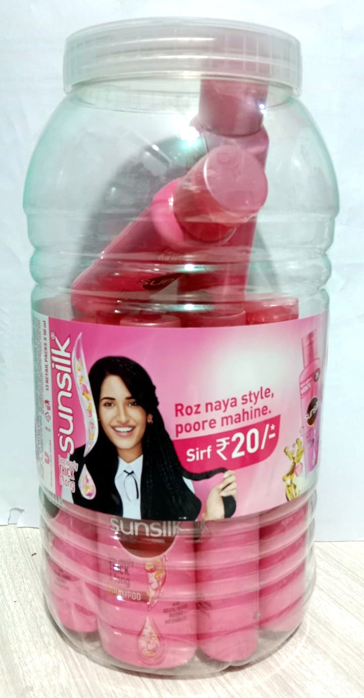 Sunsilk Pink shampoo 50ml, Rs. 20 each | pack of 13